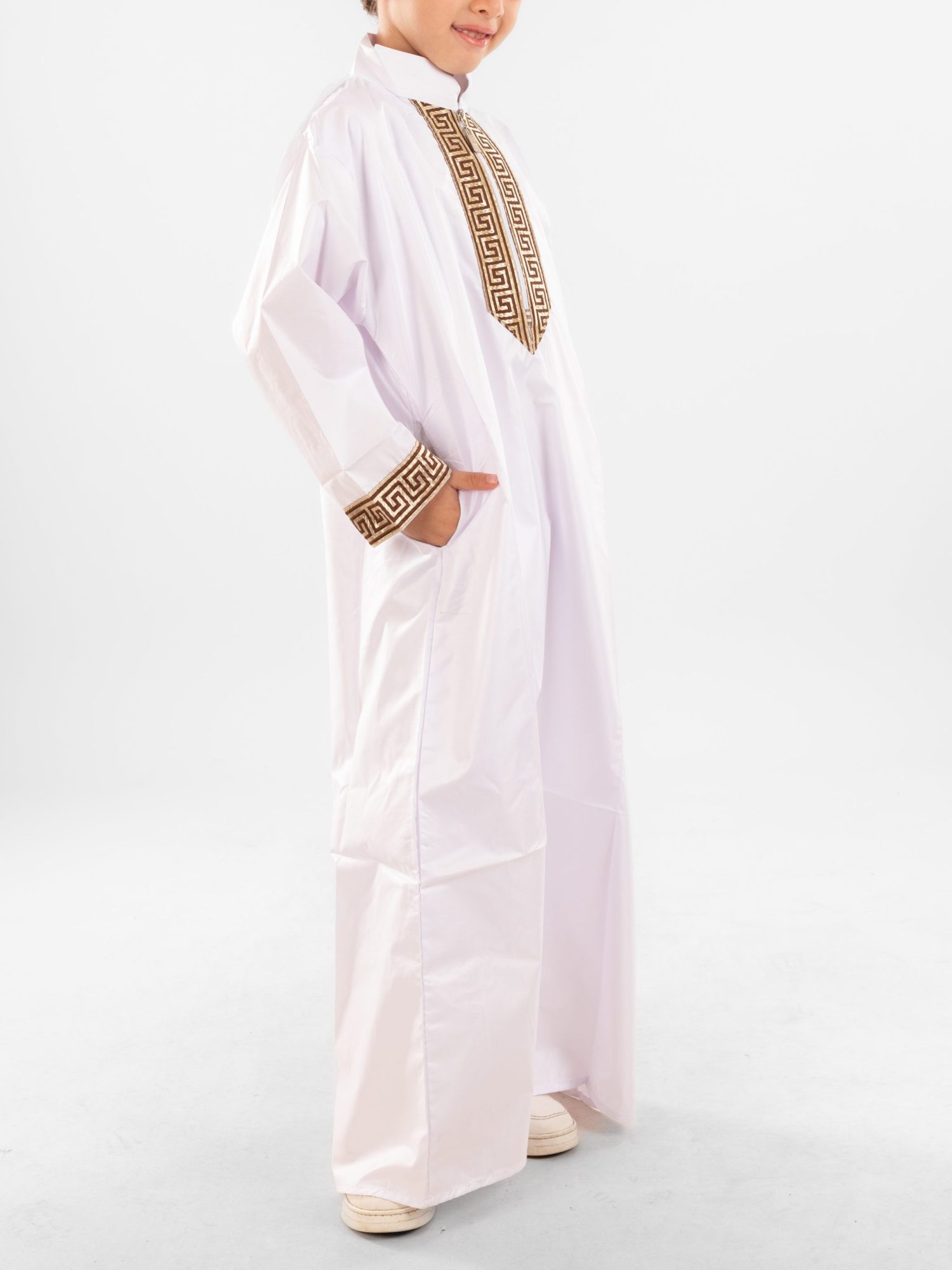 Moroccan Collar Jellabiya For Kids