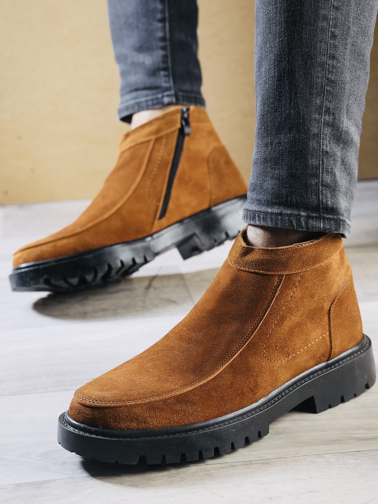 Men’s Suede Half Shoes