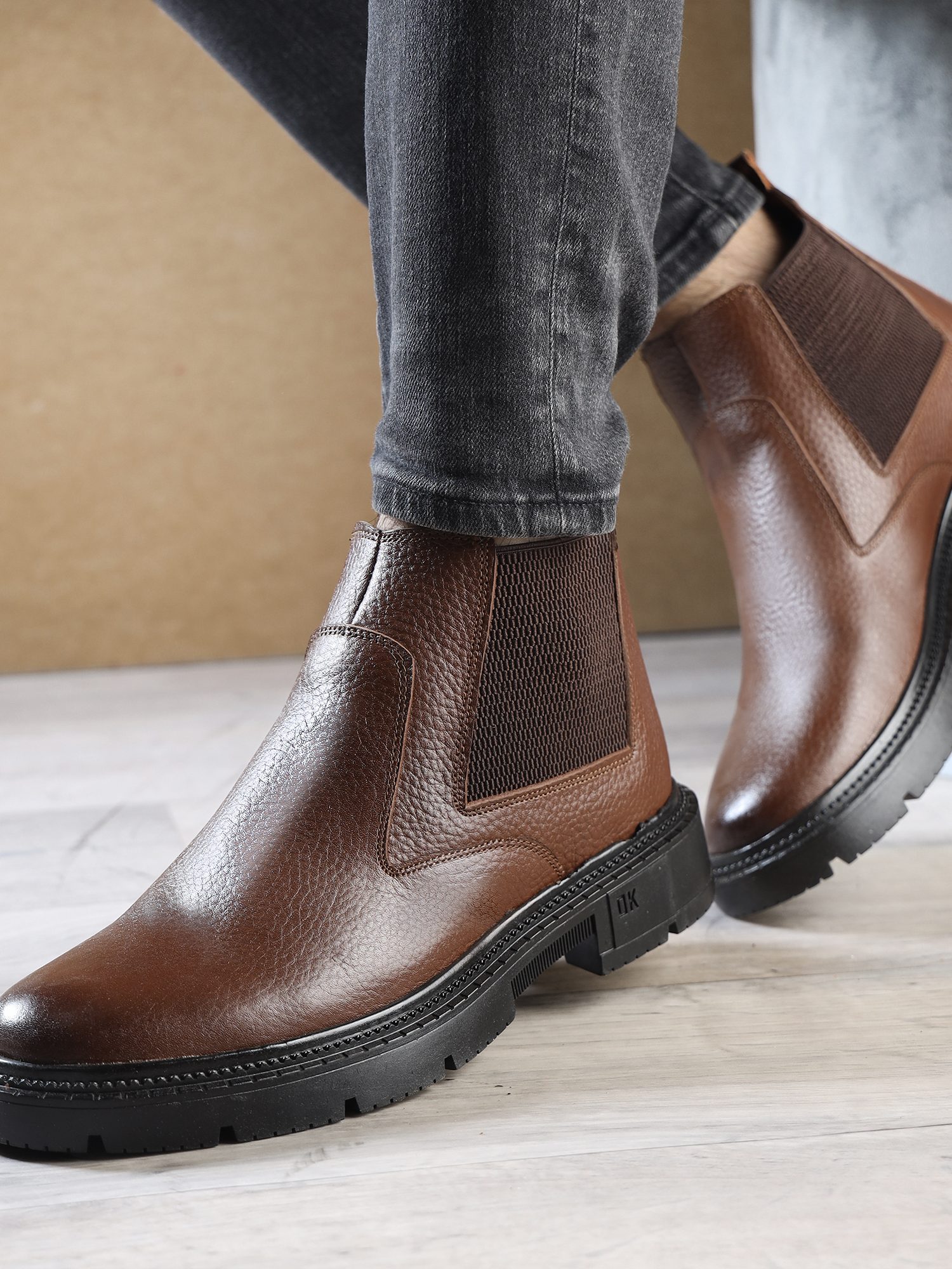 Men’s Leather Half Shoes