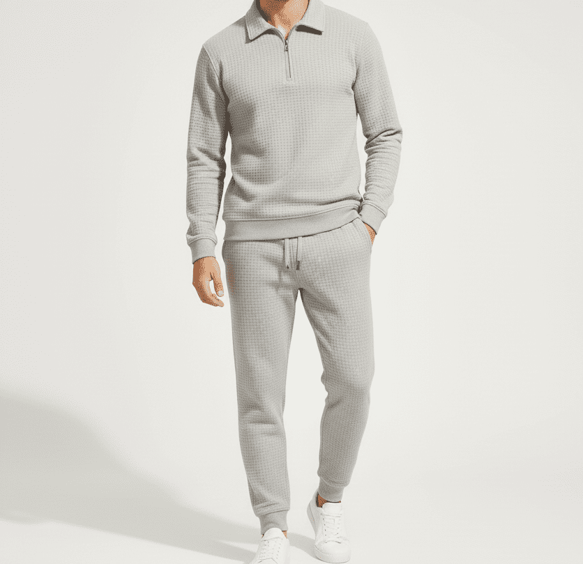 Half-Zip Sweatshirt – Biscuit